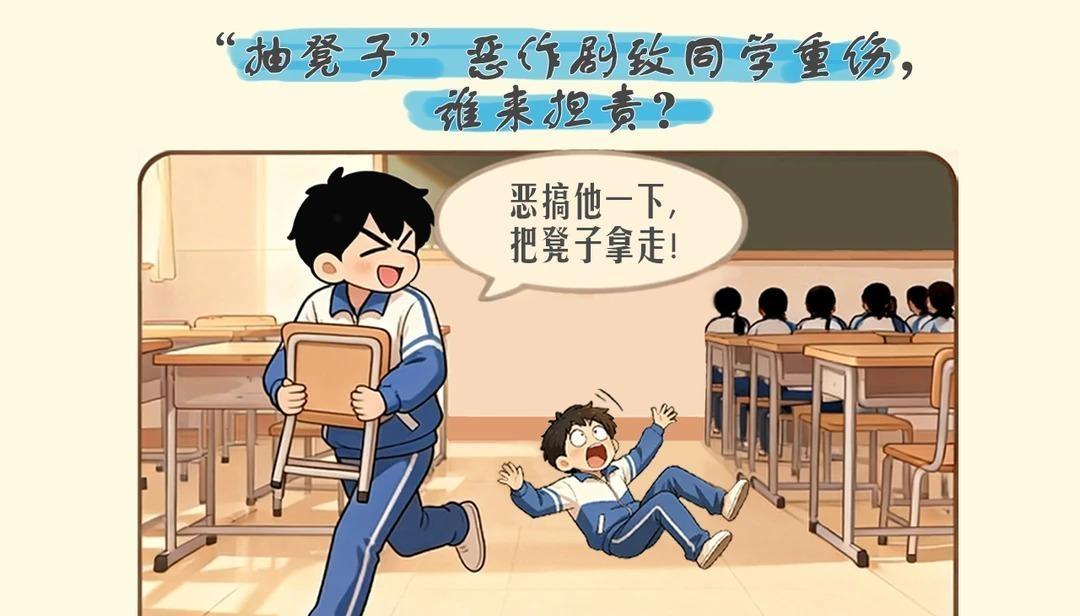 “抽凳子”惡作劇致同學(xué)重傷，后果很?chē)?yán)重！